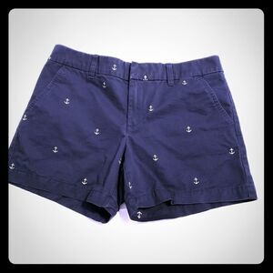 Tommy Hilfiger navy blue shorts with anchor pattern, SIZE 8
